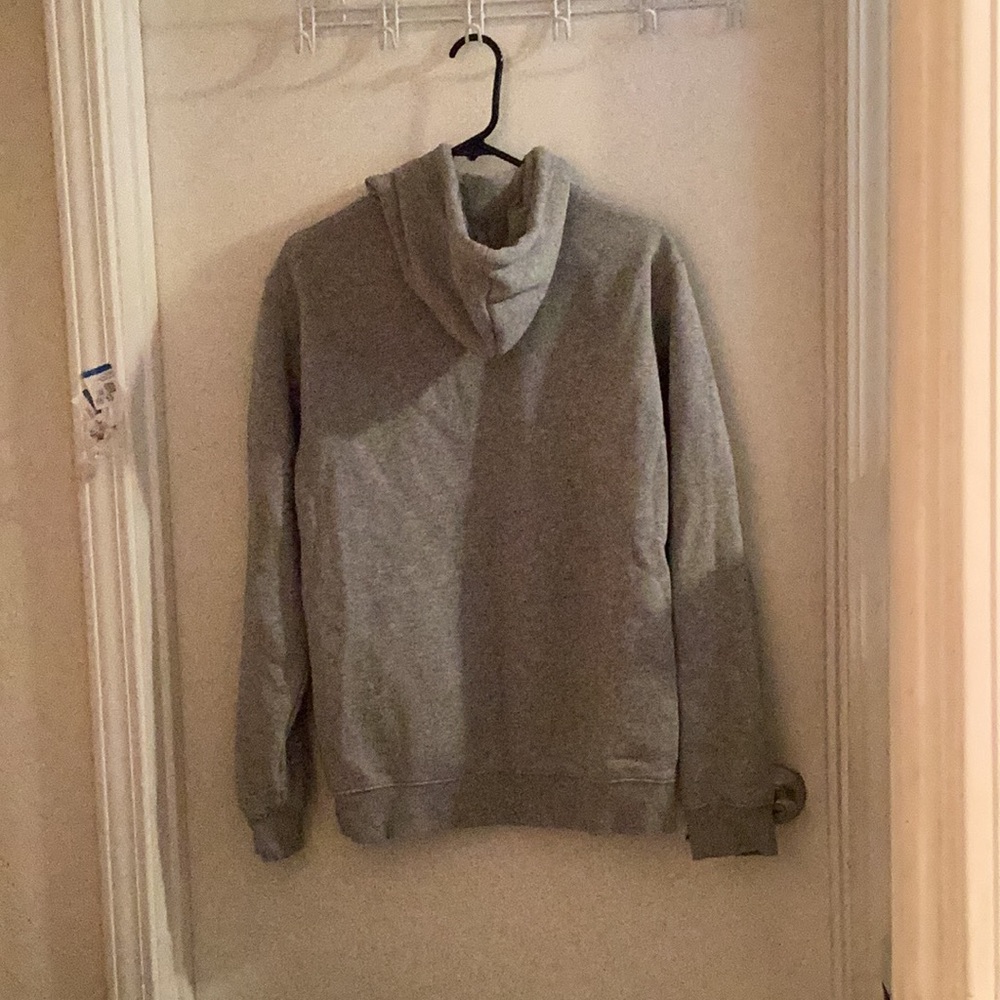 Adidas Heather Gray Pullover Hoodie Unisex Size Medium - Picture 5 of 8